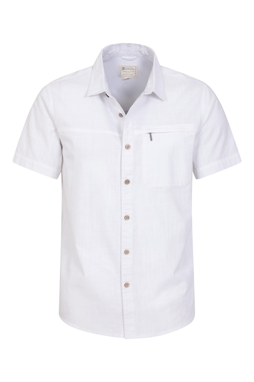 Mountain Warehouse Mens Shirt Coconut Slub Texture Short Sleeved Cotton Tee Top - Picture 138 of 145