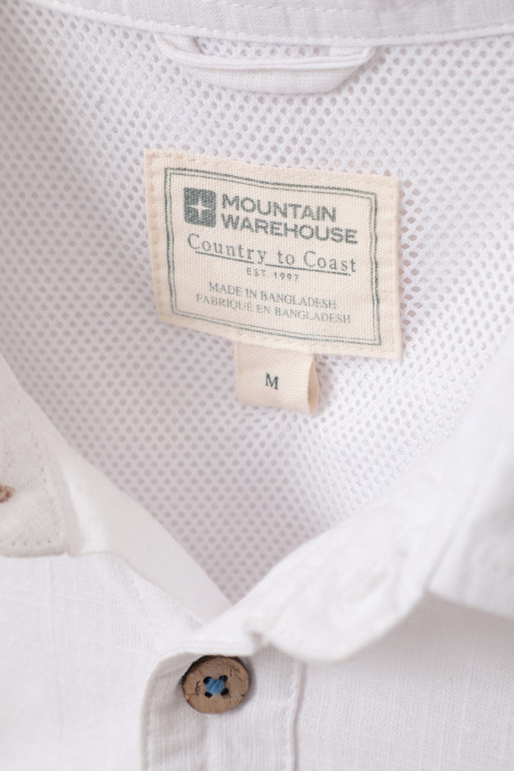 Mountain Warehouse Mens Shirt Coconut Slub Texture Short Sleeved Cotton Tee Top - Picture 139 of 145