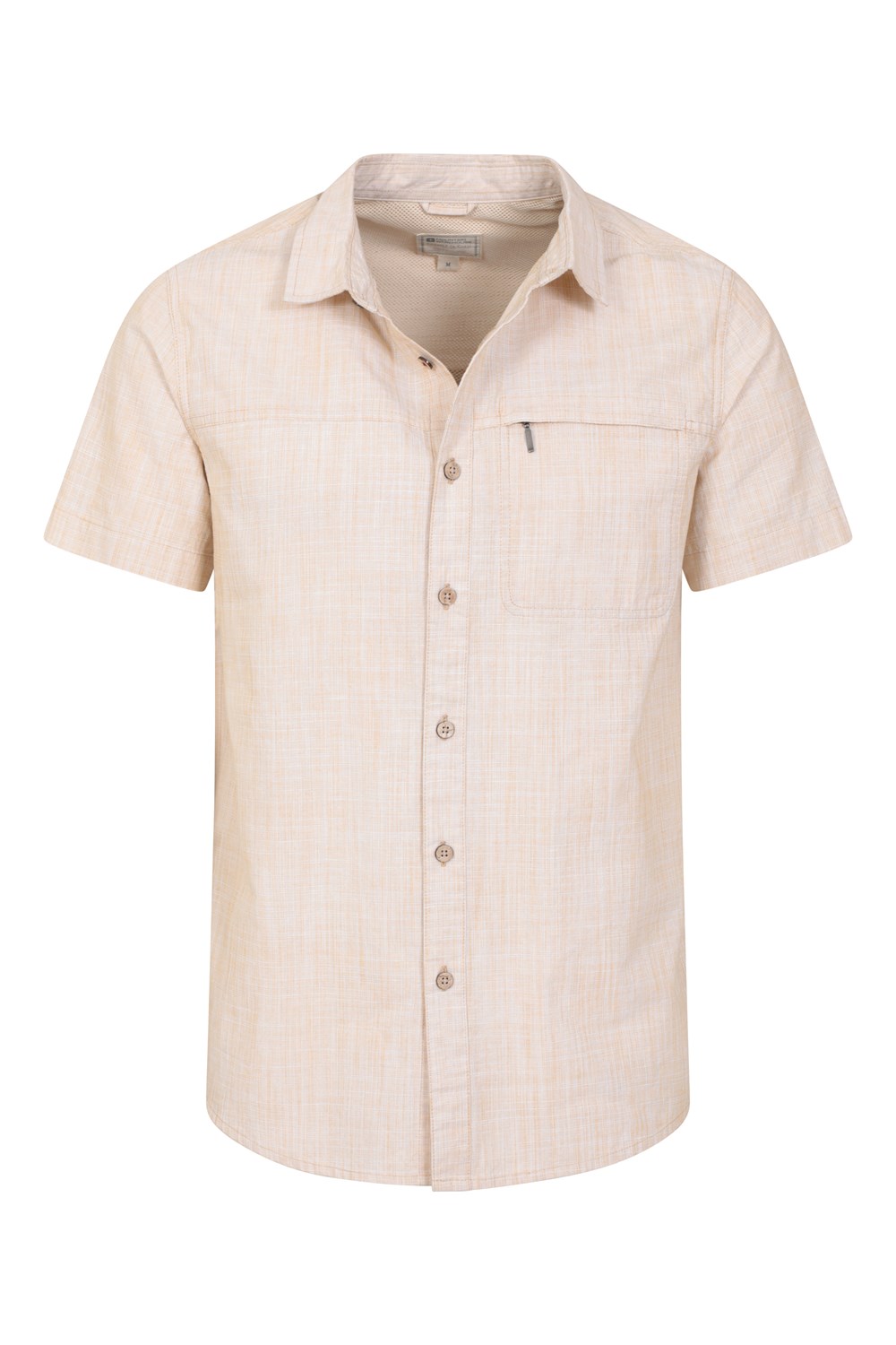 Mountain Warehouse Mens Shirt Coconut Slub Texture Short Sleeved Cotton Tee Top - Picture 144 of 145