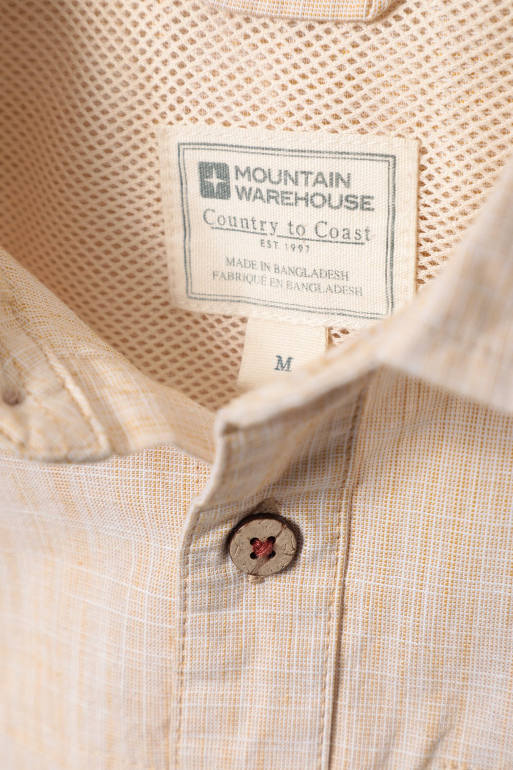 Mountain Warehouse Mens Shirt Coconut Slub Texture Short Sleeved Cotton Tee Top - Picture 145 of 145
