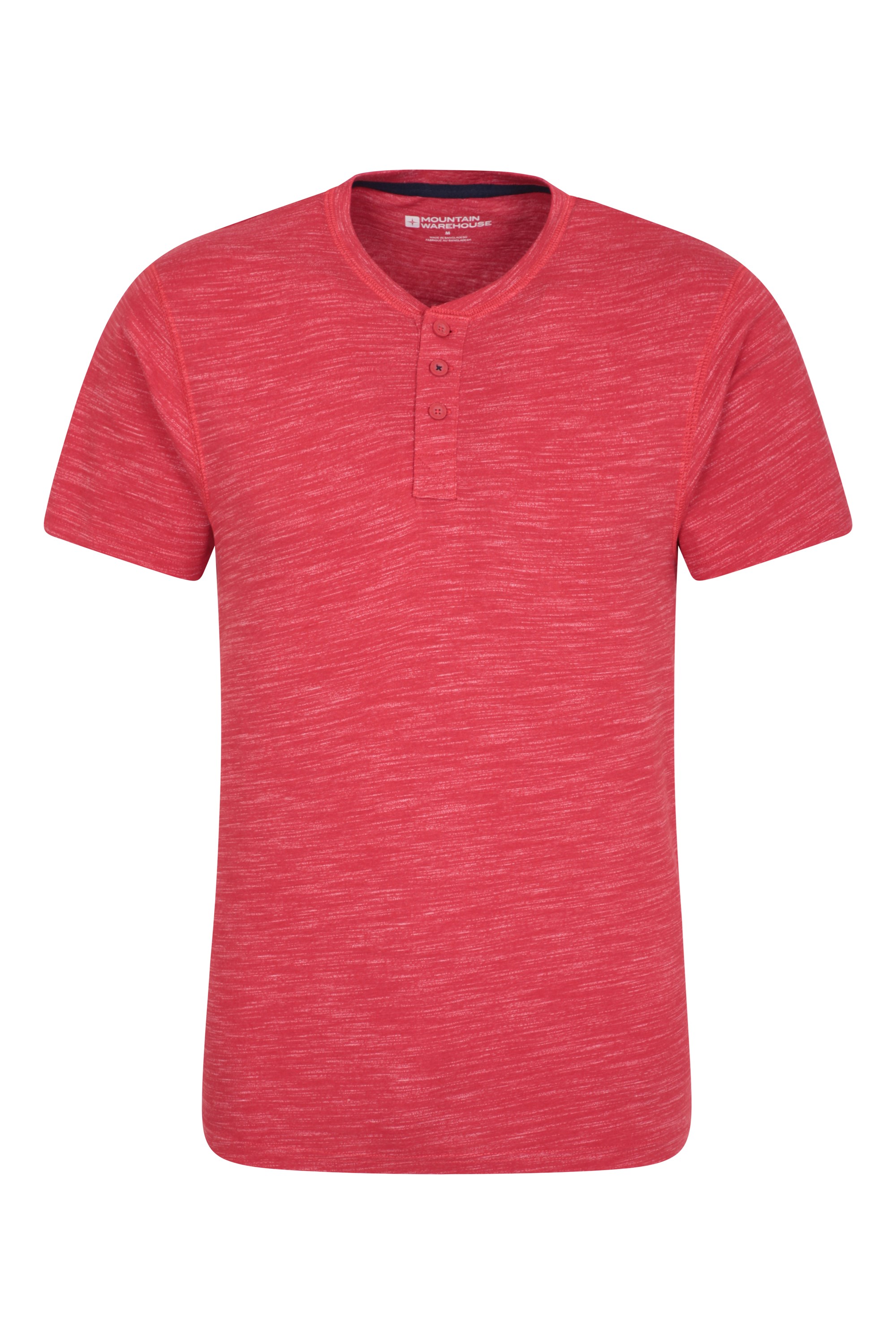T-shirt Hasst Henley homme - Rouge