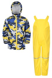 Raindrop Conjunto de chaqueta y pantalón impermeable niños Amarillo Pálido