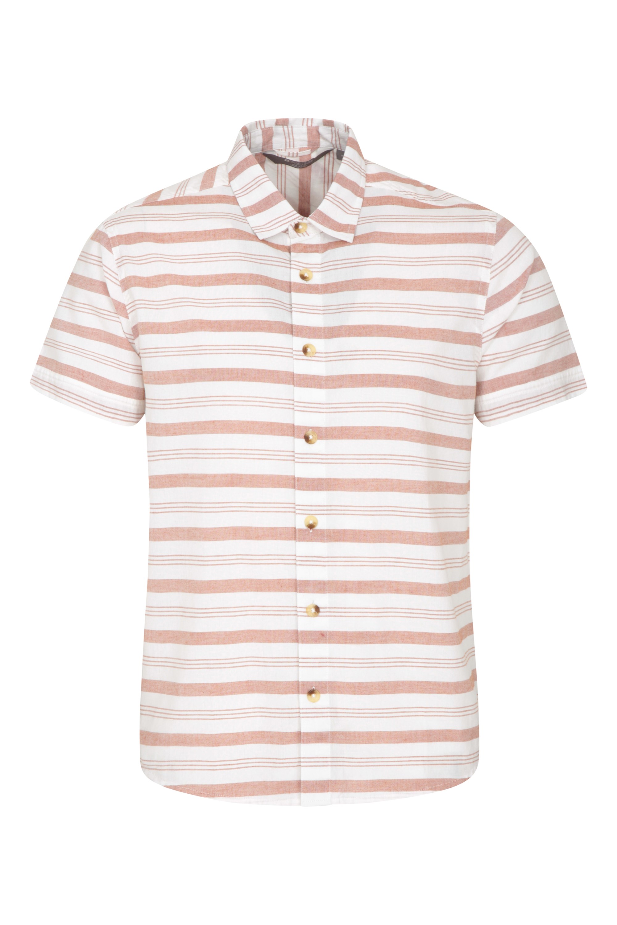 Chemise à rayures horizontales homme - Orange