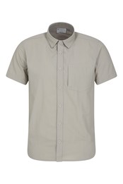 Navigator Convertible Mens Short-Sleeve Shirt Beige