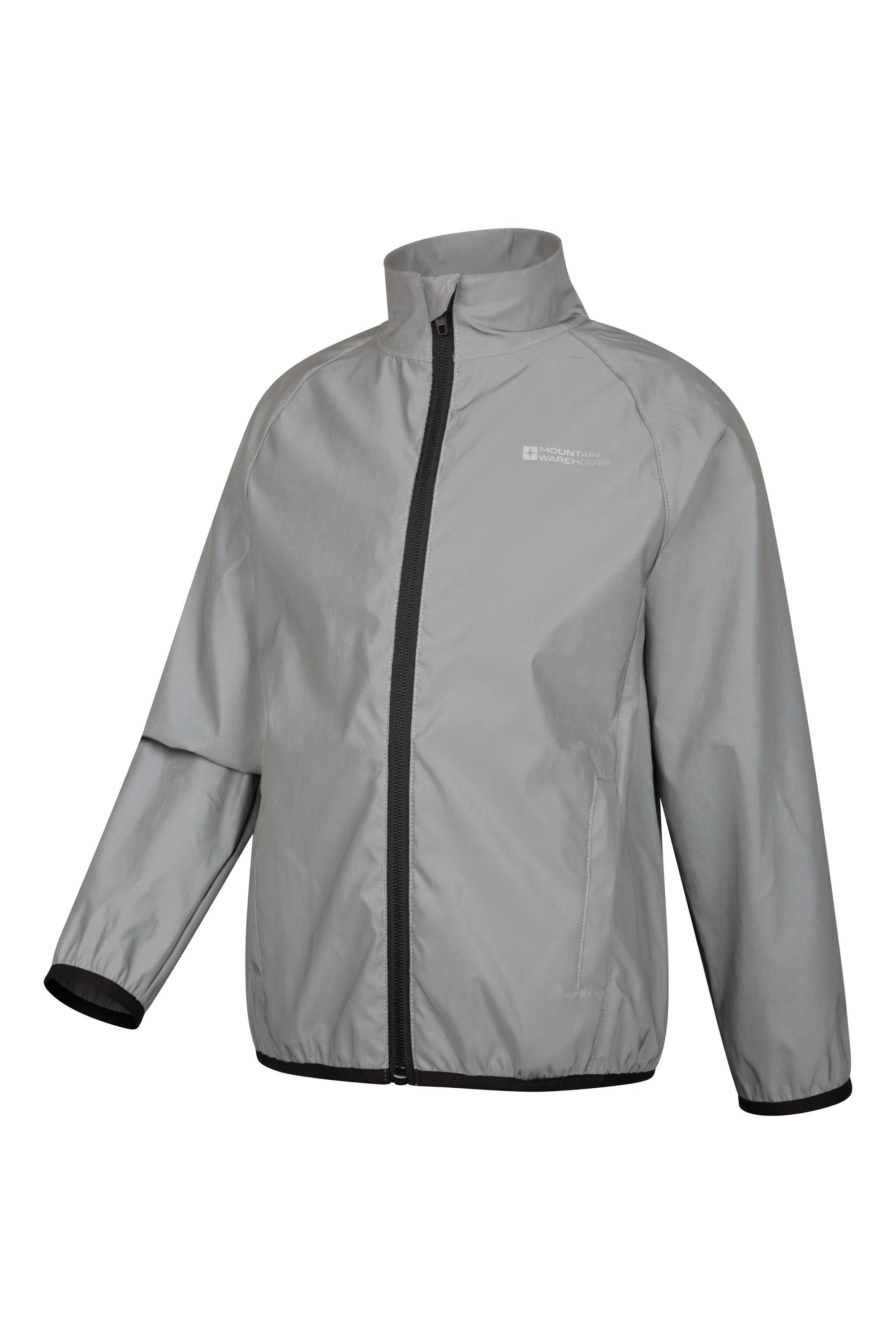 Mountain Warehouse 360 Reflective Kids Jacket Silver Size 11 12