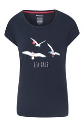 Sea Gals Printed Womens T-Shirt