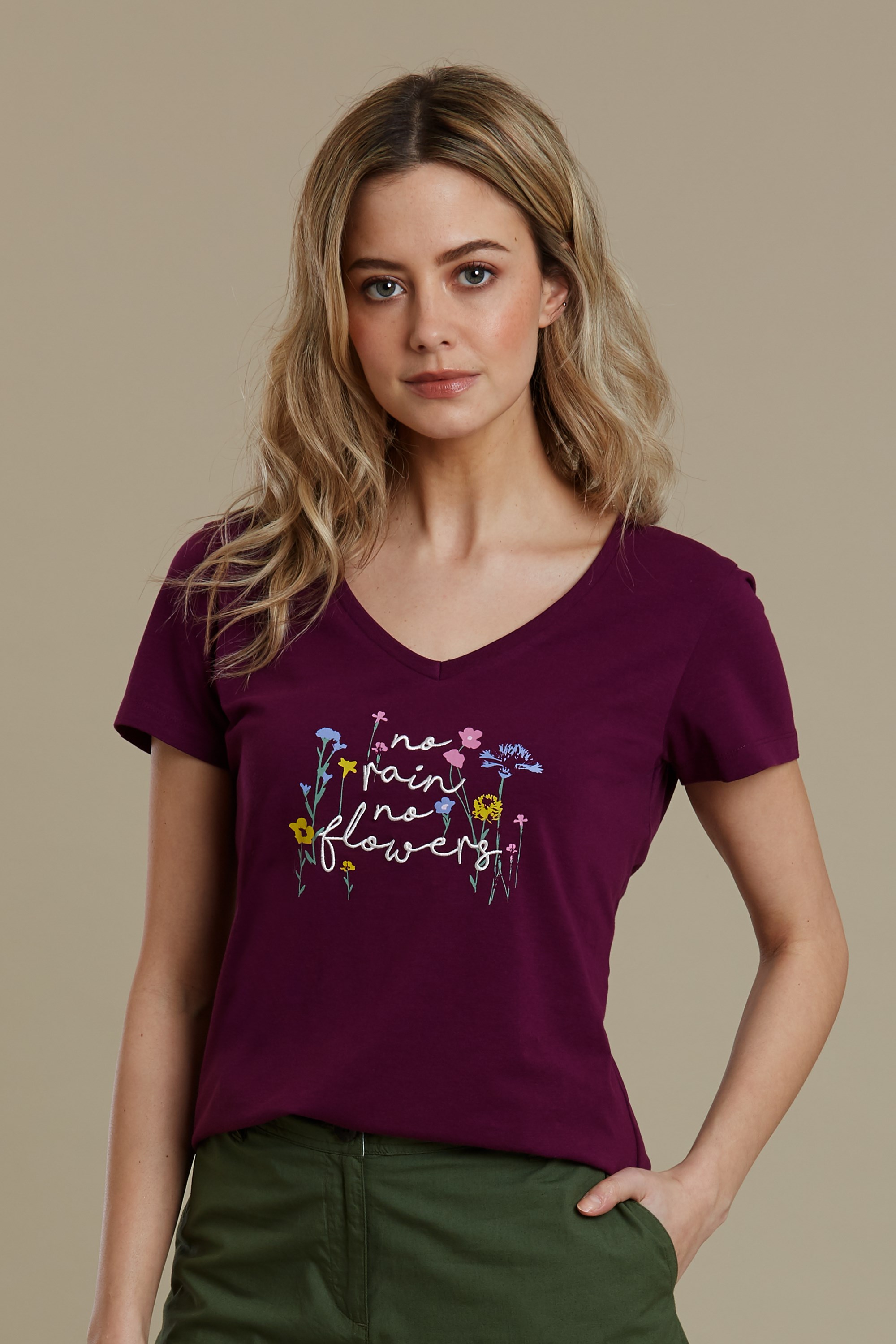 Tee-shirt imprimé femme - Violet