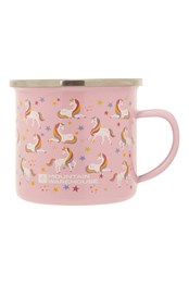 Small Unicorn Enamel Mug - 200ml Pink