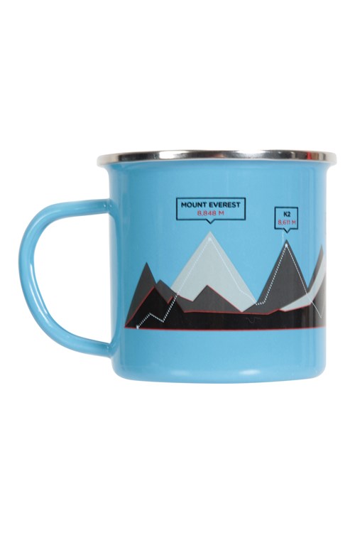 Mountain Warehouse Uni Enamel Mug 3 World Peaks