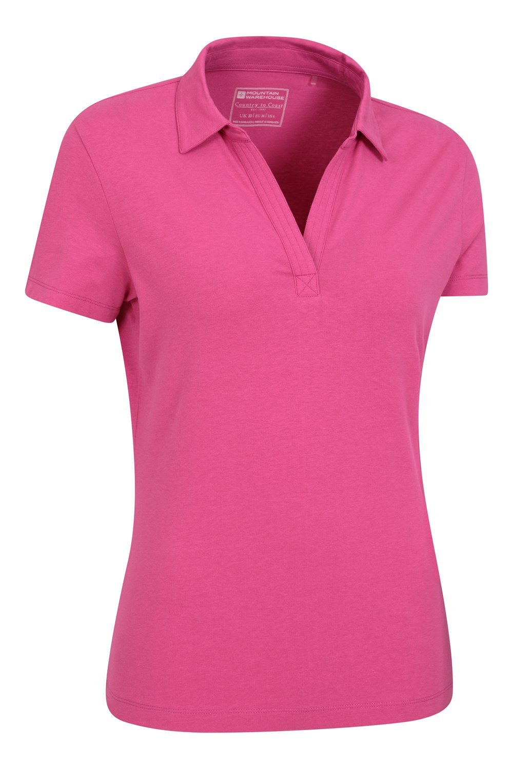 Mountain Warehouse Womens Polo V Neck Top Ladies Casual UV Protection T-Shirt - Picture 24 of 39