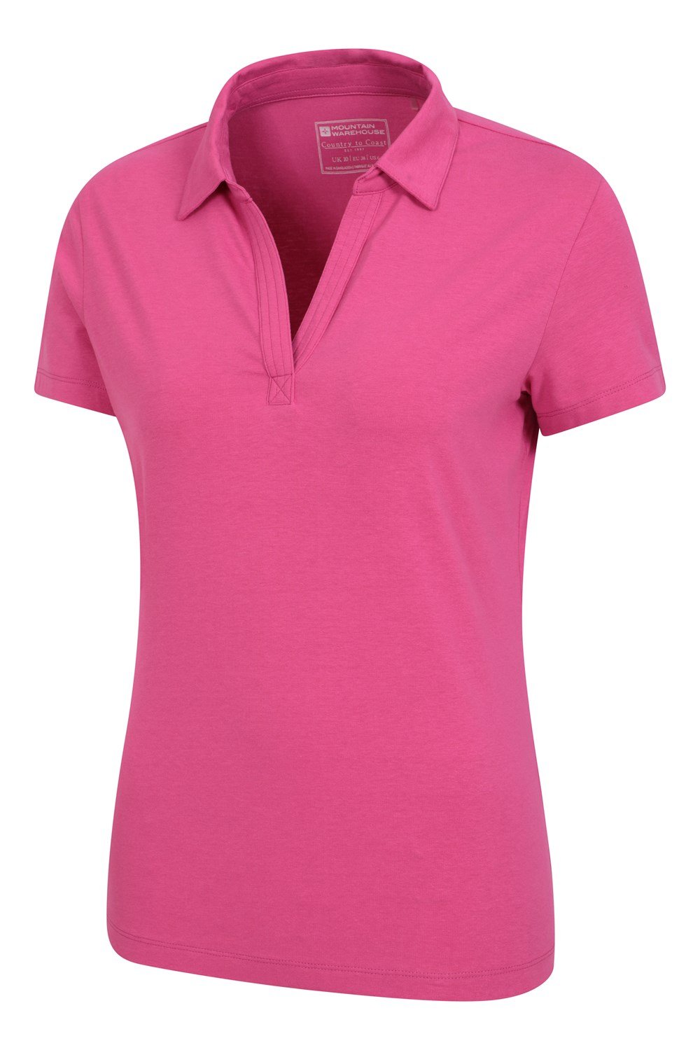Mountain Warehouse Womens Polo V Neck Top Ladies Casual UV Protection T-Shirt - Picture 26 of 39