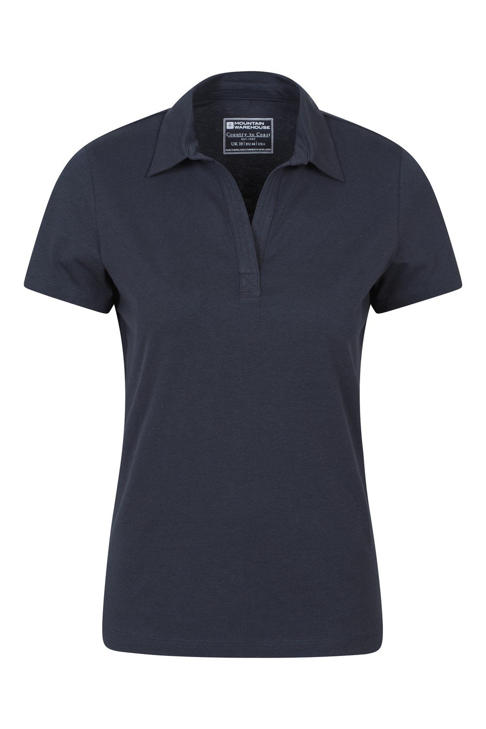 Mountain Warehouse Womens Polo V Neck Top Ladies Casual UV Protection T-Shirt - Picture 29 of 39