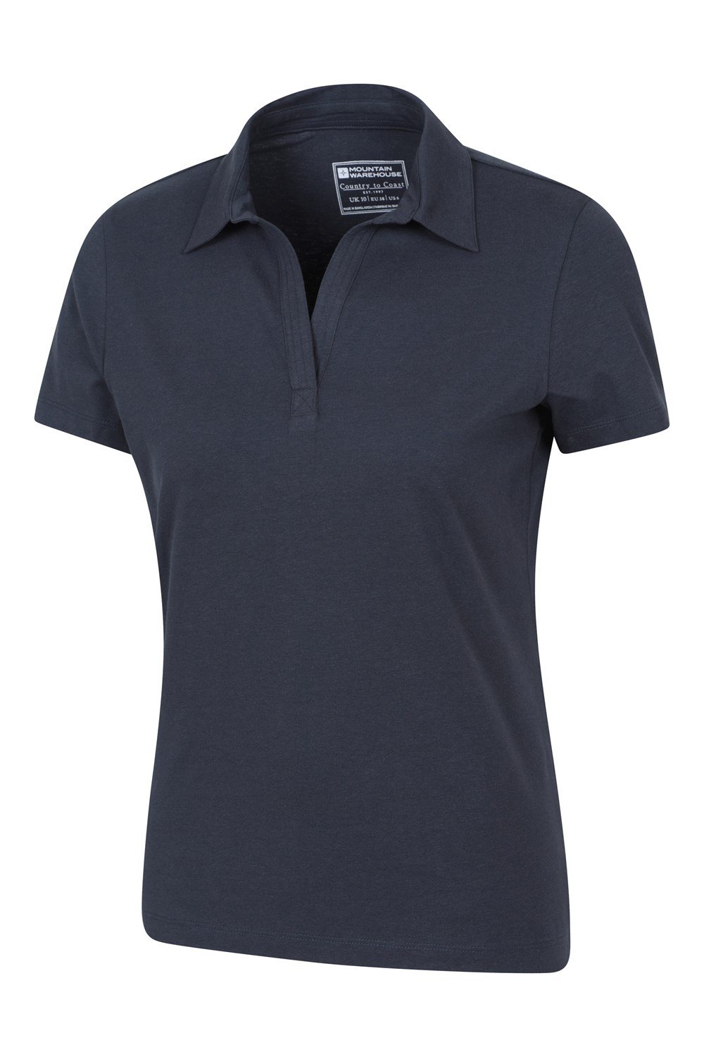 Mountain Warehouse Womens Polo V Neck Top Ladies Casual UV Protection T-Shirt - Picture 33 of 39