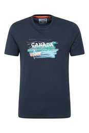 Canada Sketch Mens T-Shirt Navy