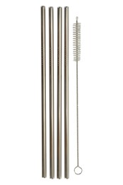 Reusable Metal Straws - 4Pk