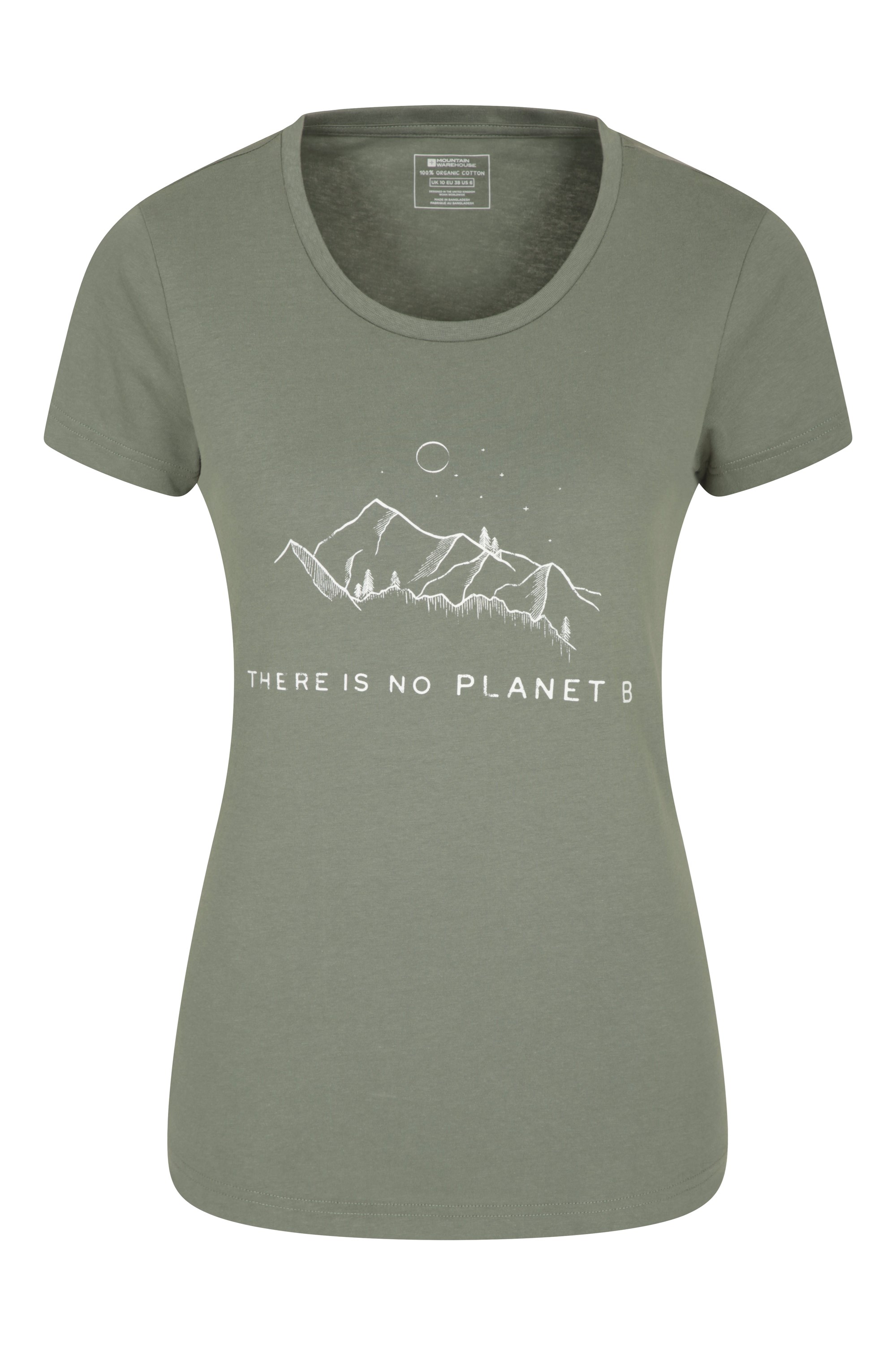 T-shirt No Planet B femme - Vert