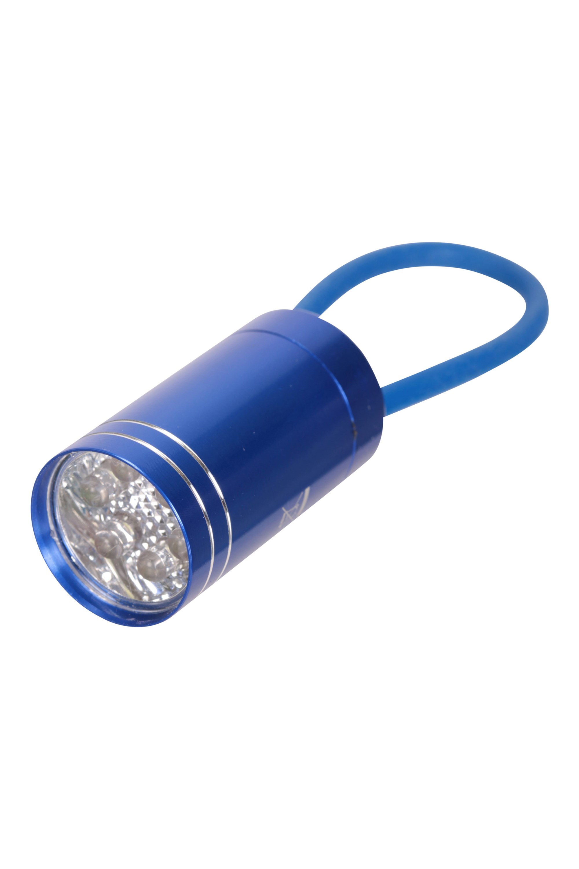 6 LED-Mini Torch with Rubber Strap - Blue