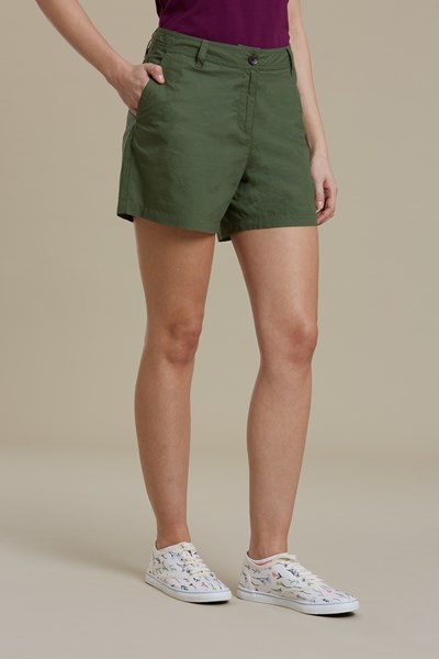 Organic Cotton Womens Shorts - Green