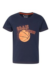Tee-shirt de basketball enfant Bleu