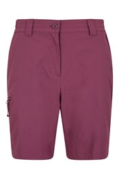Hiker Stretch Womens Shorts Berry