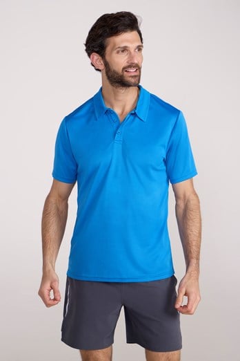 Endurance Isocool Mens Polo Blue