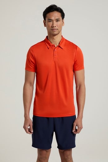 Endurance Isocool Mens Polo Bright Orange