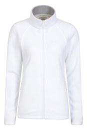 Sky Womens Full-Zip Fleece Jacket White