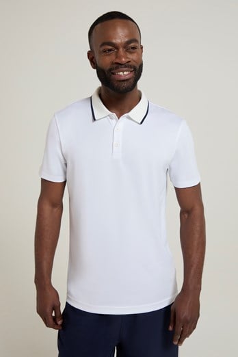 Tournament Mens IsoCool Polo White