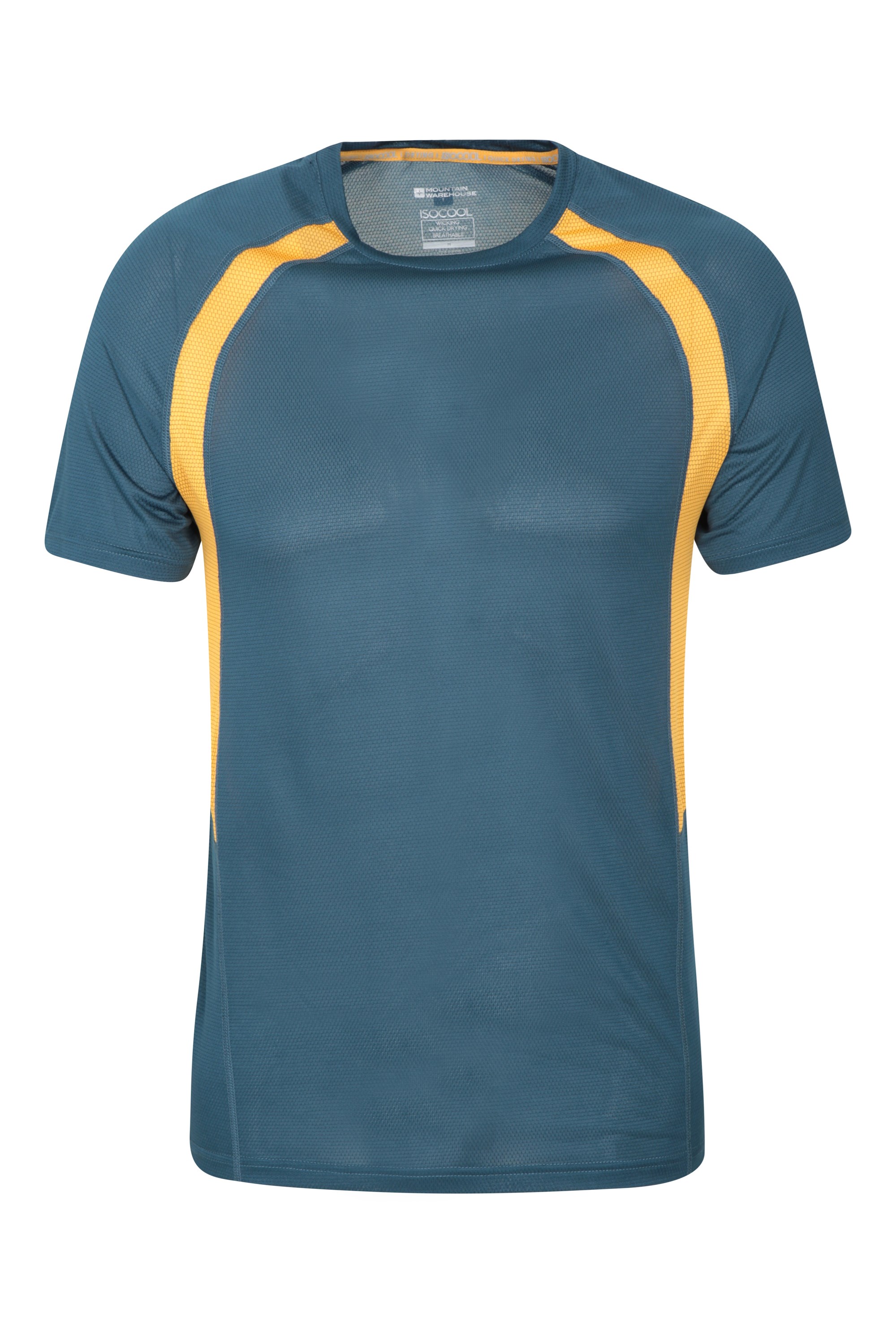 Gimnasio Ligero Mountain Warehouse T-Shirt para Hombre Bryers IsoCool Exterior Ideal para Ciclismo Top Transpirable de fácil Cuidado Camiseta de Secado rápido 
