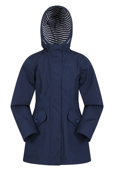 Midsummer Kids Cotton Waterproof Jacket - Navy