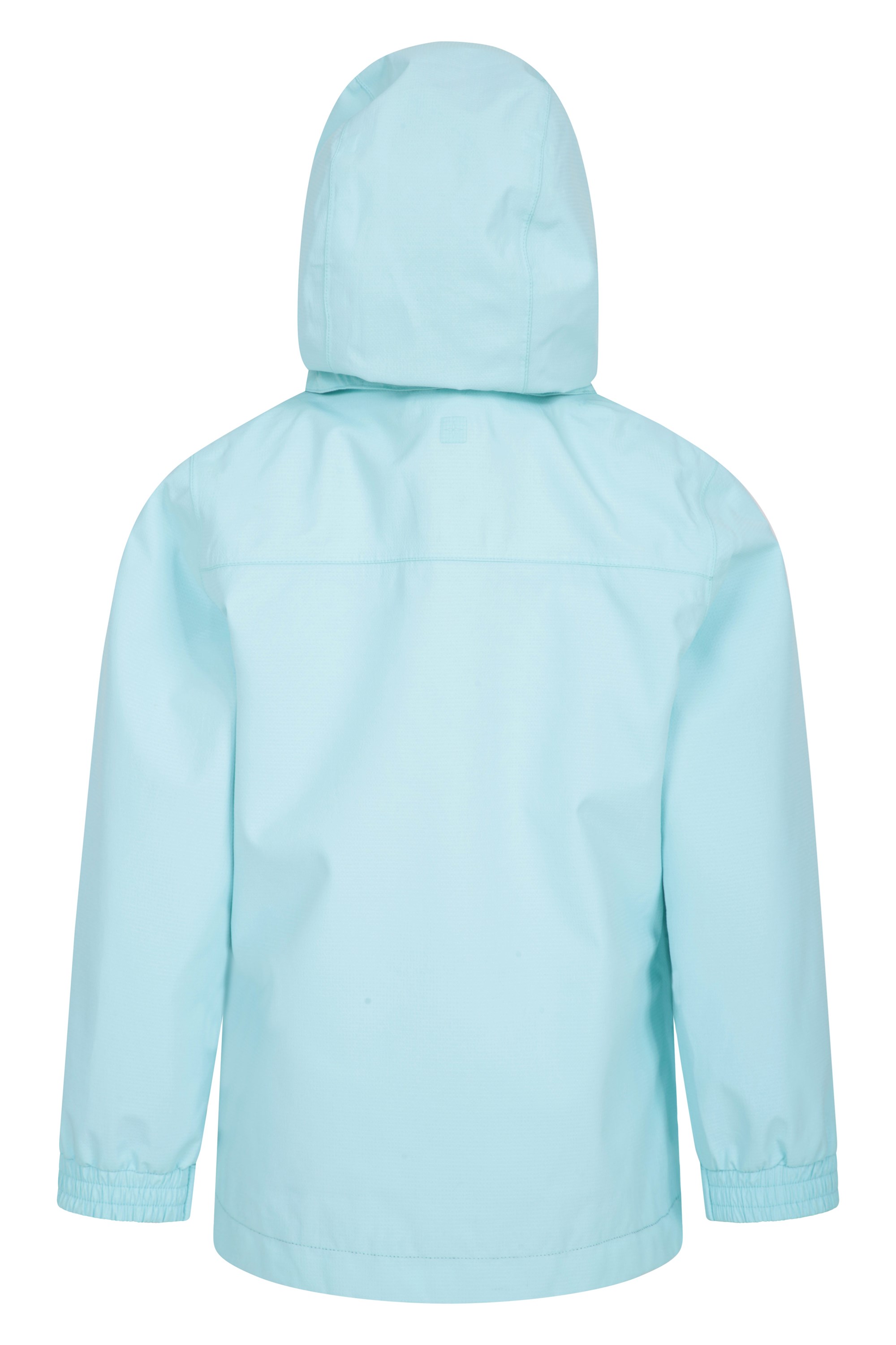 Taped Seams Mountain Warehouse Cloud Burst Kids Waterproof Jacket Zipped Pockets Breathable Detachable Hood