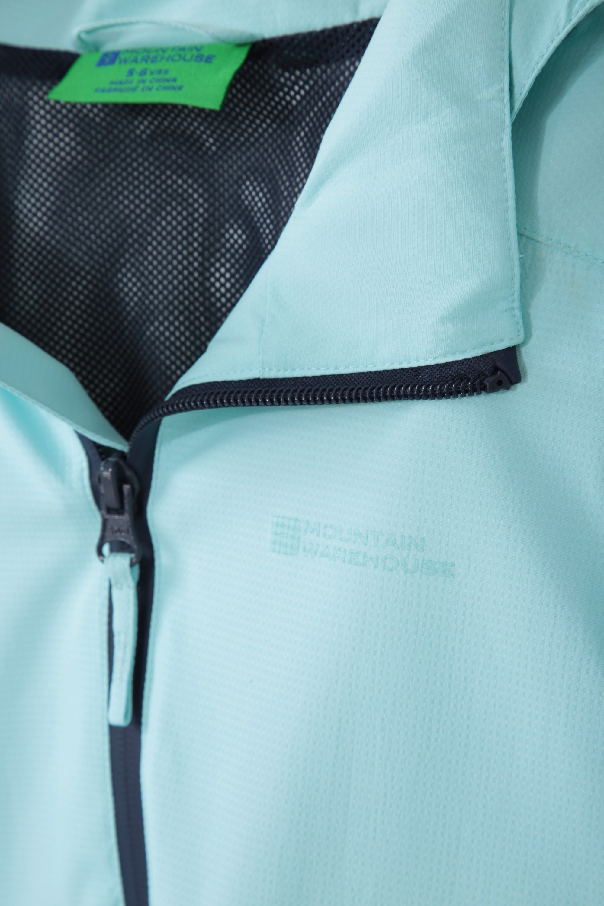 Taped Seams Mountain Warehouse Cloud Burst Kids Waterproof Jacket Zipped Pockets Breathable Detachable Hood