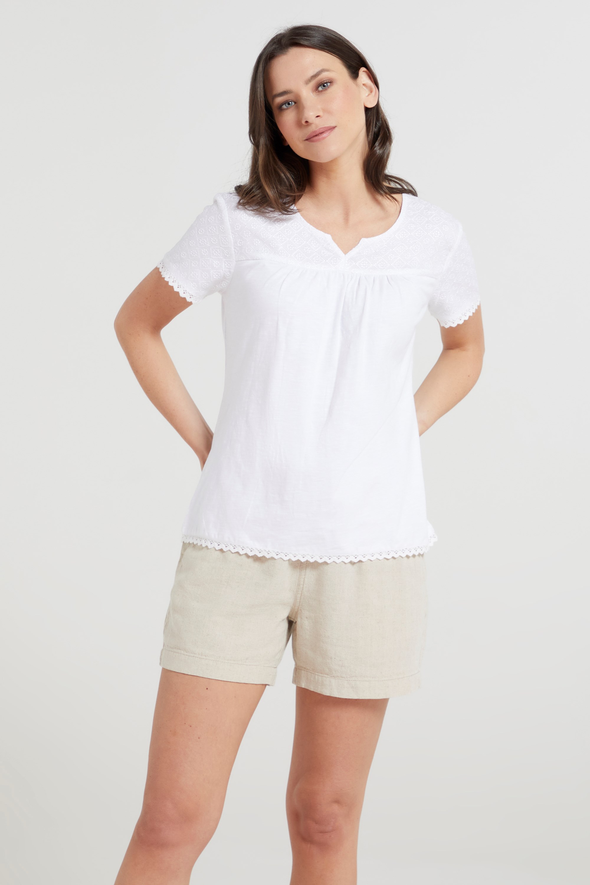 035492 NAPLES EMBROIDERED WOMENS TOP