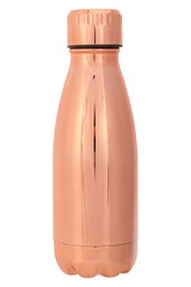 Botella de agua metálica de doble pared Rosa Dorado