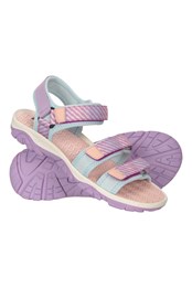 3-Strap Kids Sandals Purple