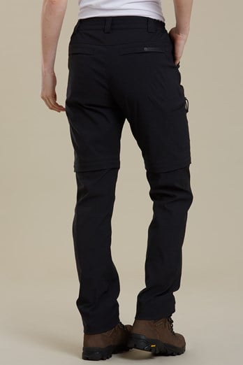Hiking trousers with removable legs - Black - Sz. 42-60 - Zizzifashion