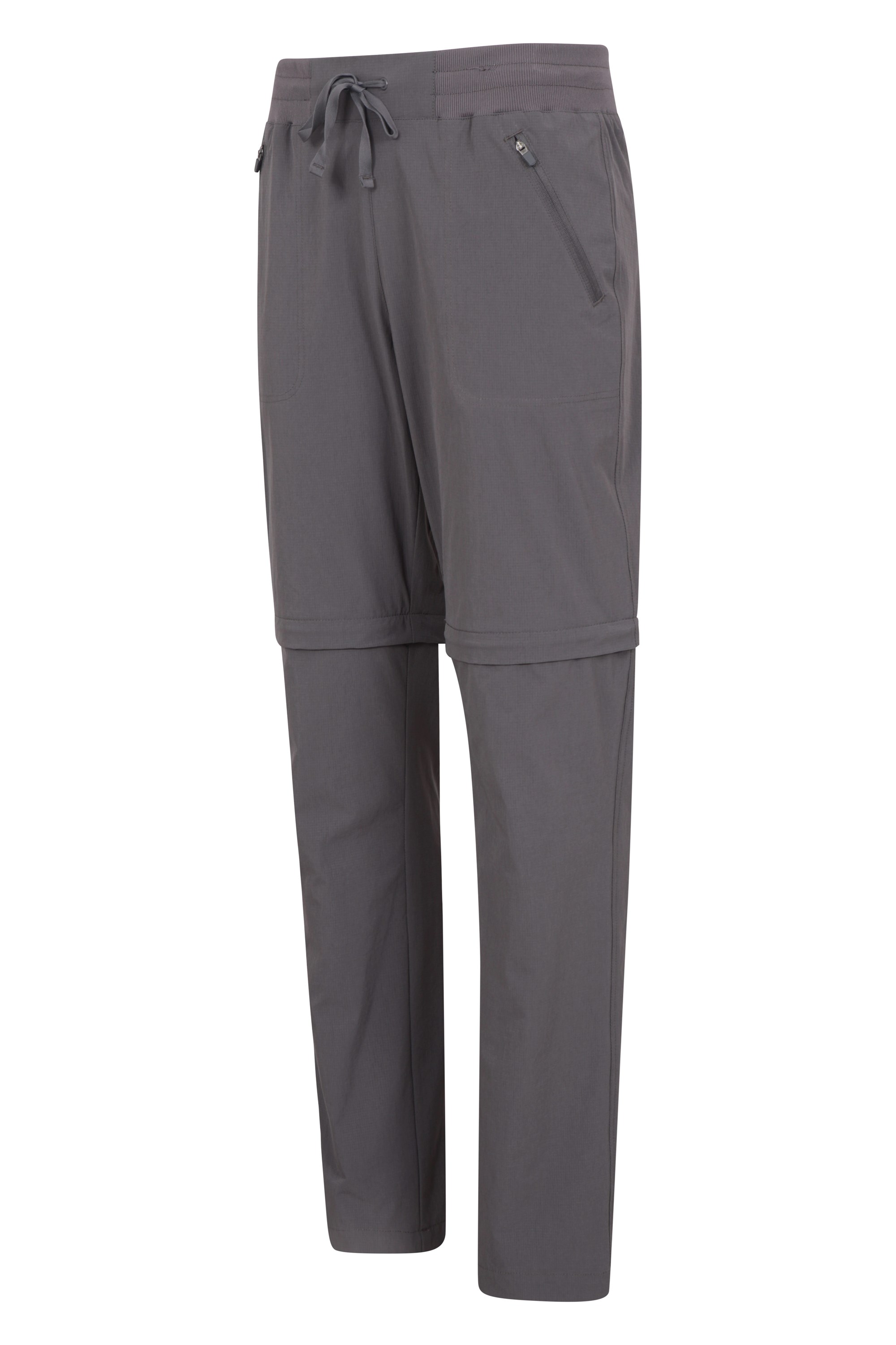 Mountain Warehouse Mountain Warehouse Kids Explorer Zip Off Trouser Cotton Elastic Breathable Pants 