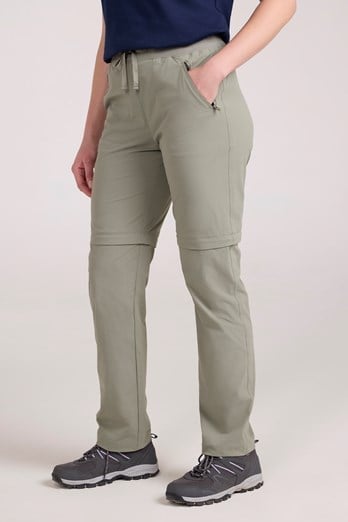 Explorer Womens Zip-Off Trousers Light Khaki