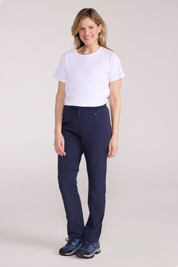 Explorer Womens Zip-Off Trousers Navy