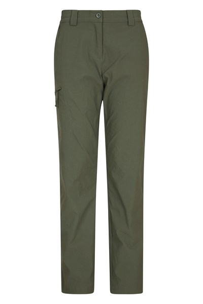 Hiker Womens Stretch Trousers - Short Length - Green