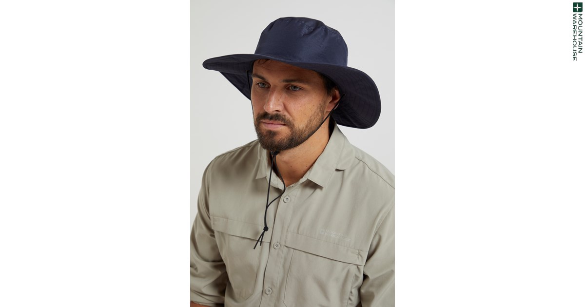 Mountain Warehouse Irwin Mens Water-Resistant Travel Hat