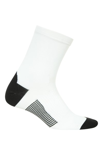 Lightweight Stretch Mens Sports Socks - White