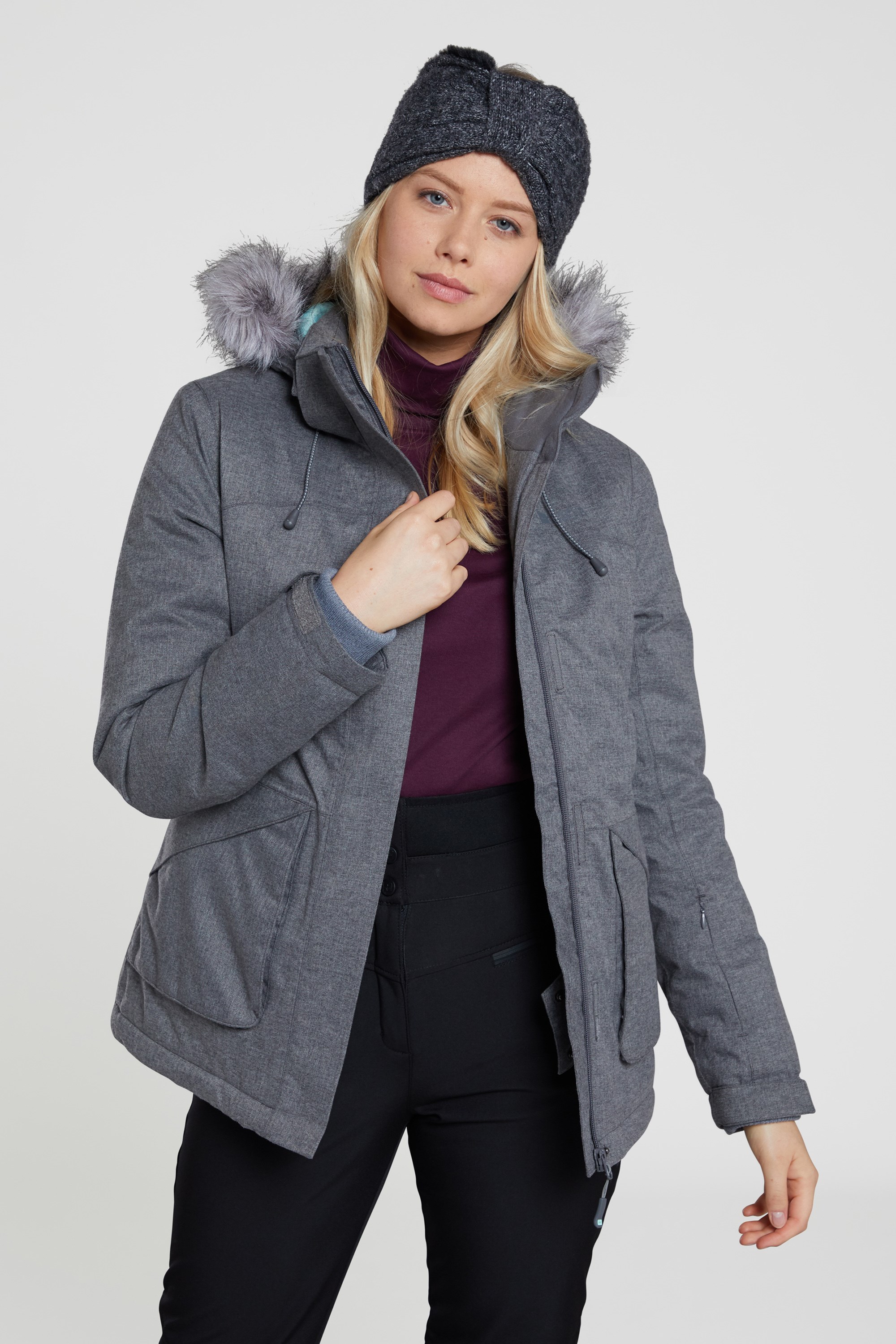 Mountain Warehouse Wms Snow Womens Textured Ski Jacket 