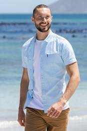 Coconut Short-Sleeved Mens Slim Fit Shirt