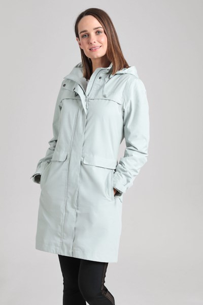 Cloud Burst Textured Womens Waterproof Jacket - Grey