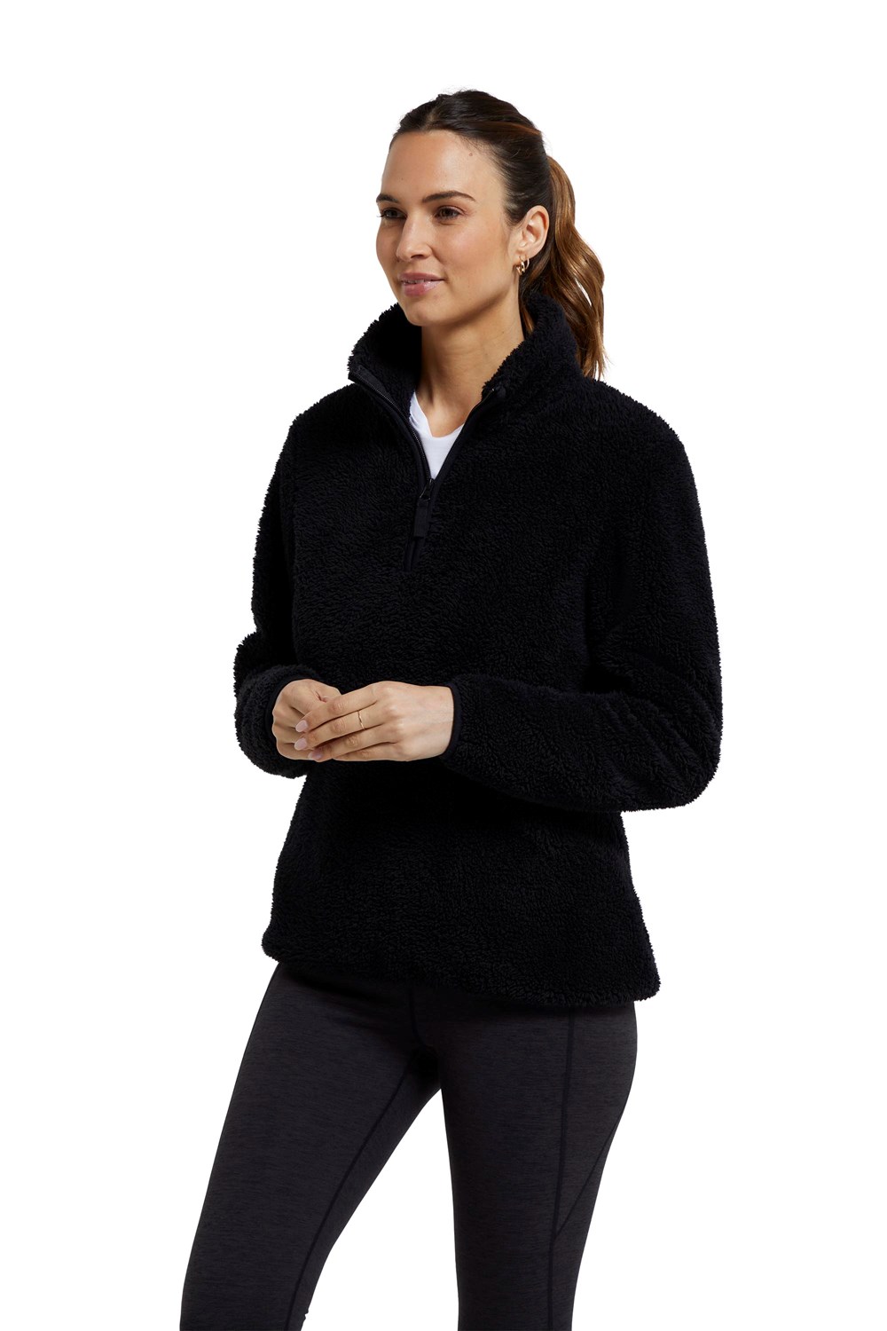 Mountain Warehouse Teddy Womens Fleece Ladies Warm Breathable Winter Sweater - Picture 34 of 70