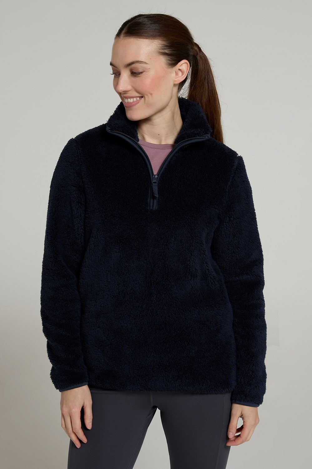 Suéter de invierno Mountain Warehouse de peluche para mujer polar cálido transpirable - Imagen 98 de 114