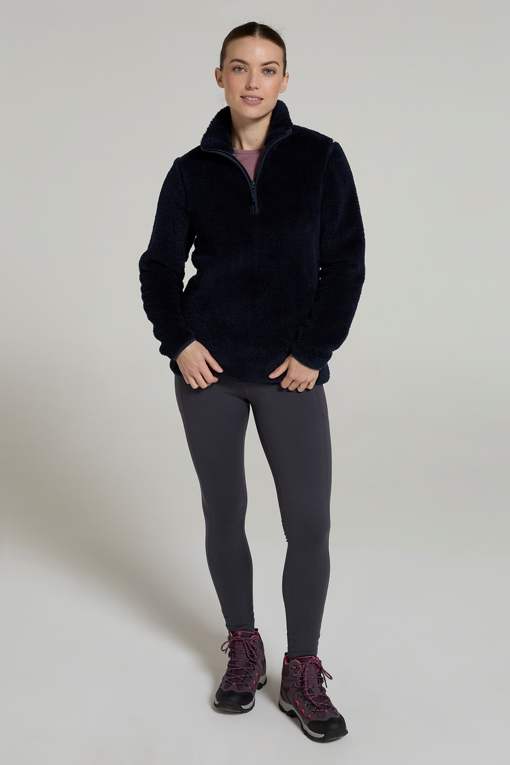 Suéter de invierno Mountain Warehouse de peluche para mujer polar cálido transpirable - Imagen 100 de 114