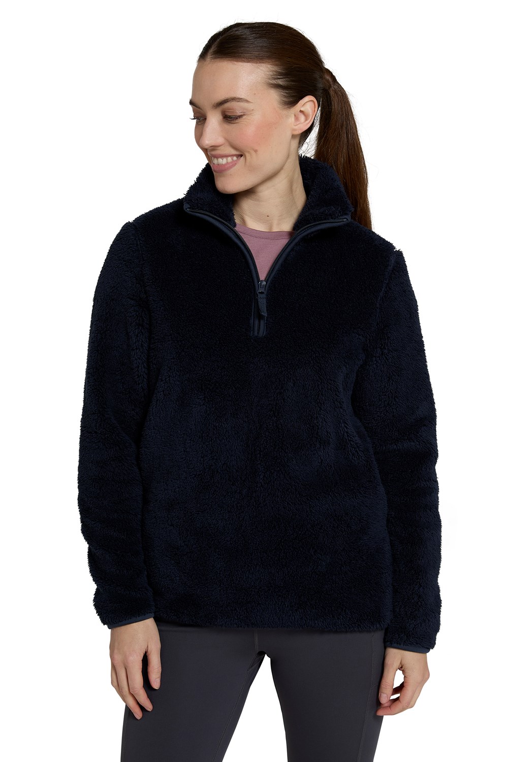 Mountain Warehouse Teddy Womens Fleece Ladies Warm Breathable Winter Sweater - Picture 64 of 70