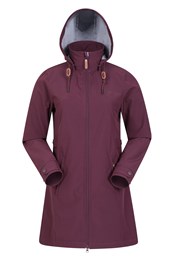 Commuter Womens Longline Softshell Jacket Purple
